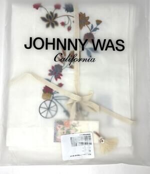 Johnny Was Reverie Placemats Set Of 4 Embroidered Linen Blend Bike Floral H71524